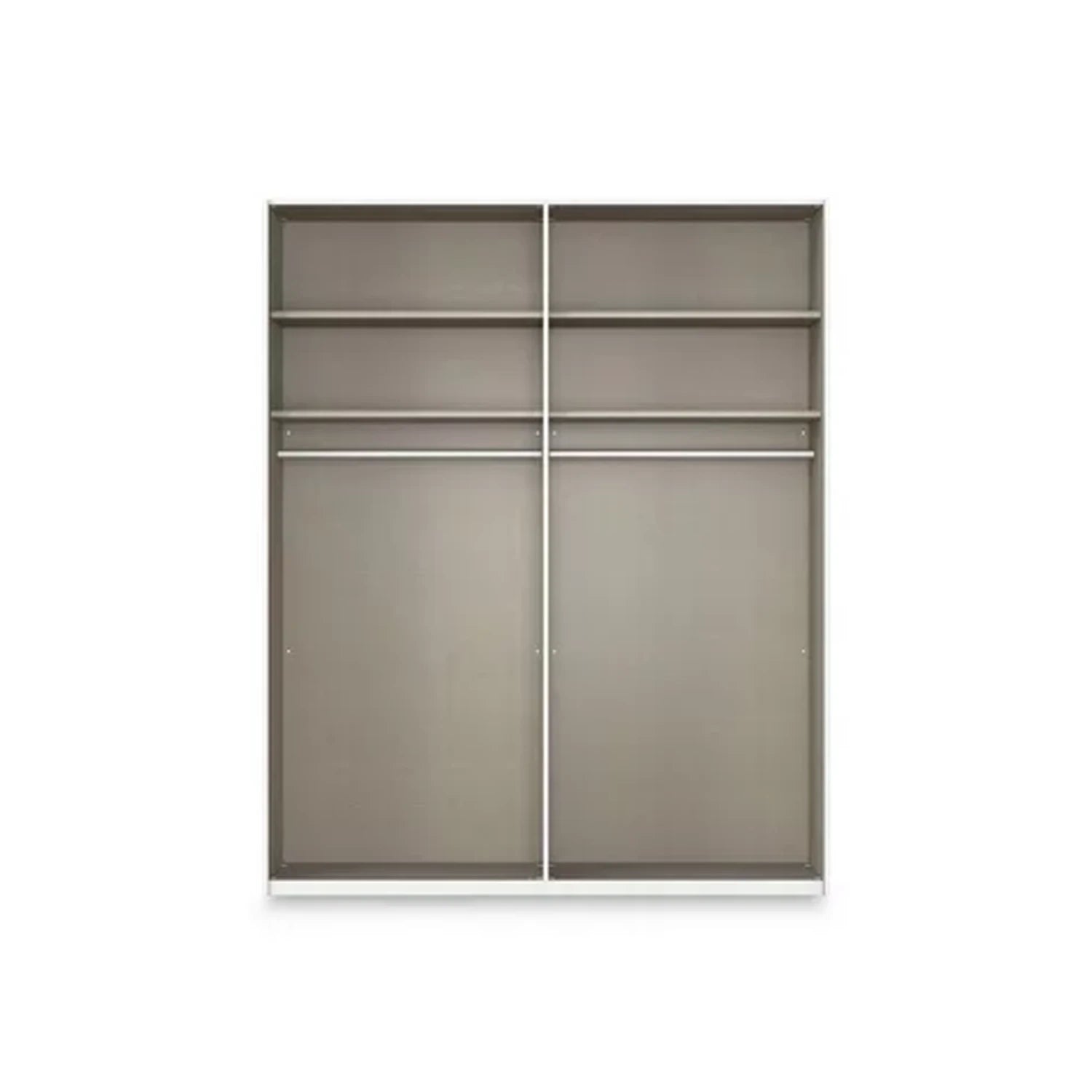 Rauch Haven 4 Door Hinged Wardrobe with 2 Décor Doors and 2 Mirror Doors - Internal Compartment