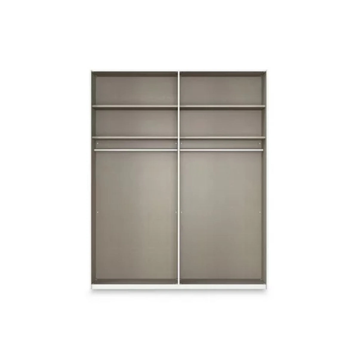 Rauch Haven 4 Door Hinged Wardrobe with 2 Glass Doors and 2 Mirror Doors - Internal Compartment