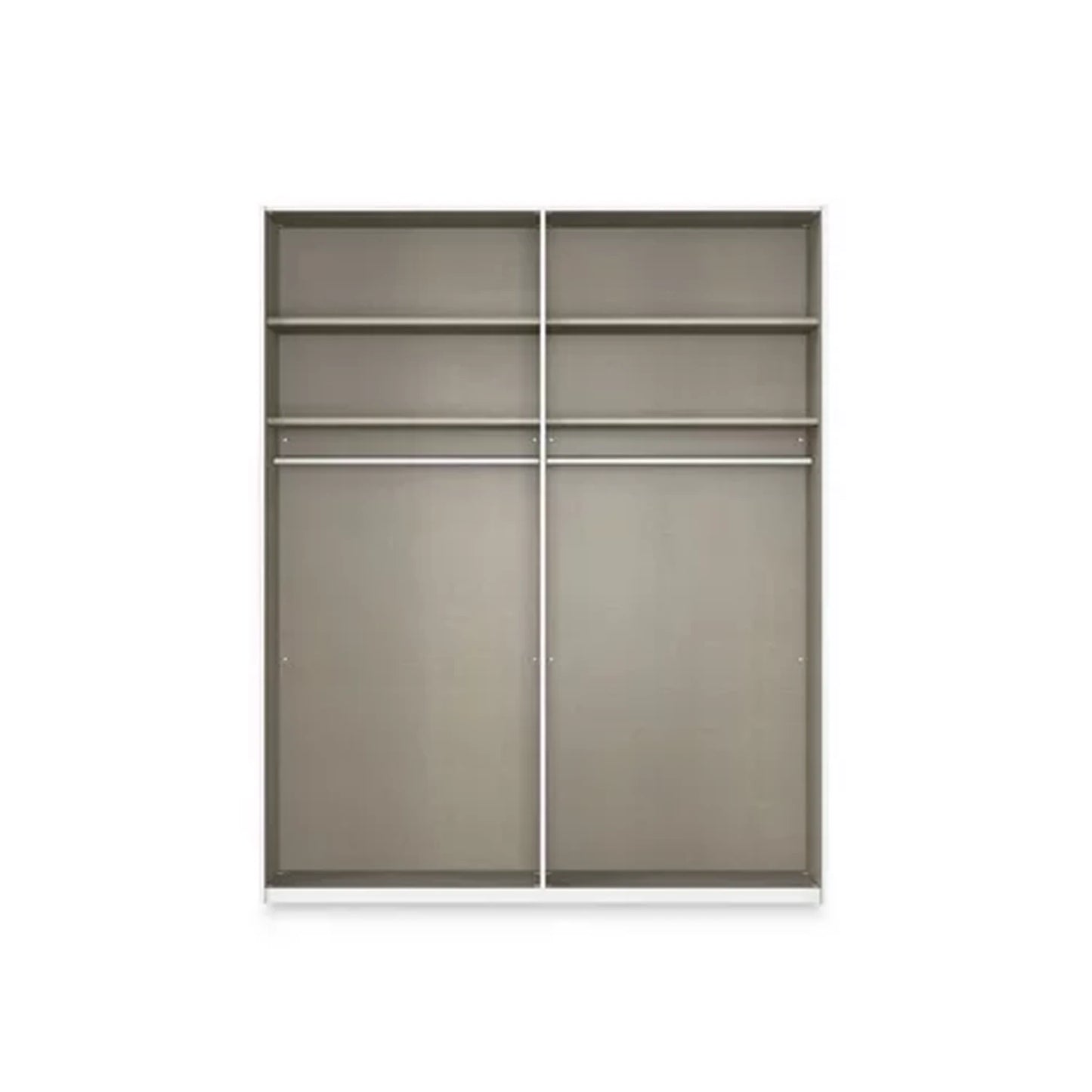 Rauch Haven 2 Door Slider Wardrobe with 1 Décor Door and 1 Mirror Door - Internal Compartment