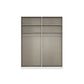 Rauch Haven 2 Door Slider Wardrobe with 1 Glass Door, 1 Mirror Door and Lights - Internal Compartment