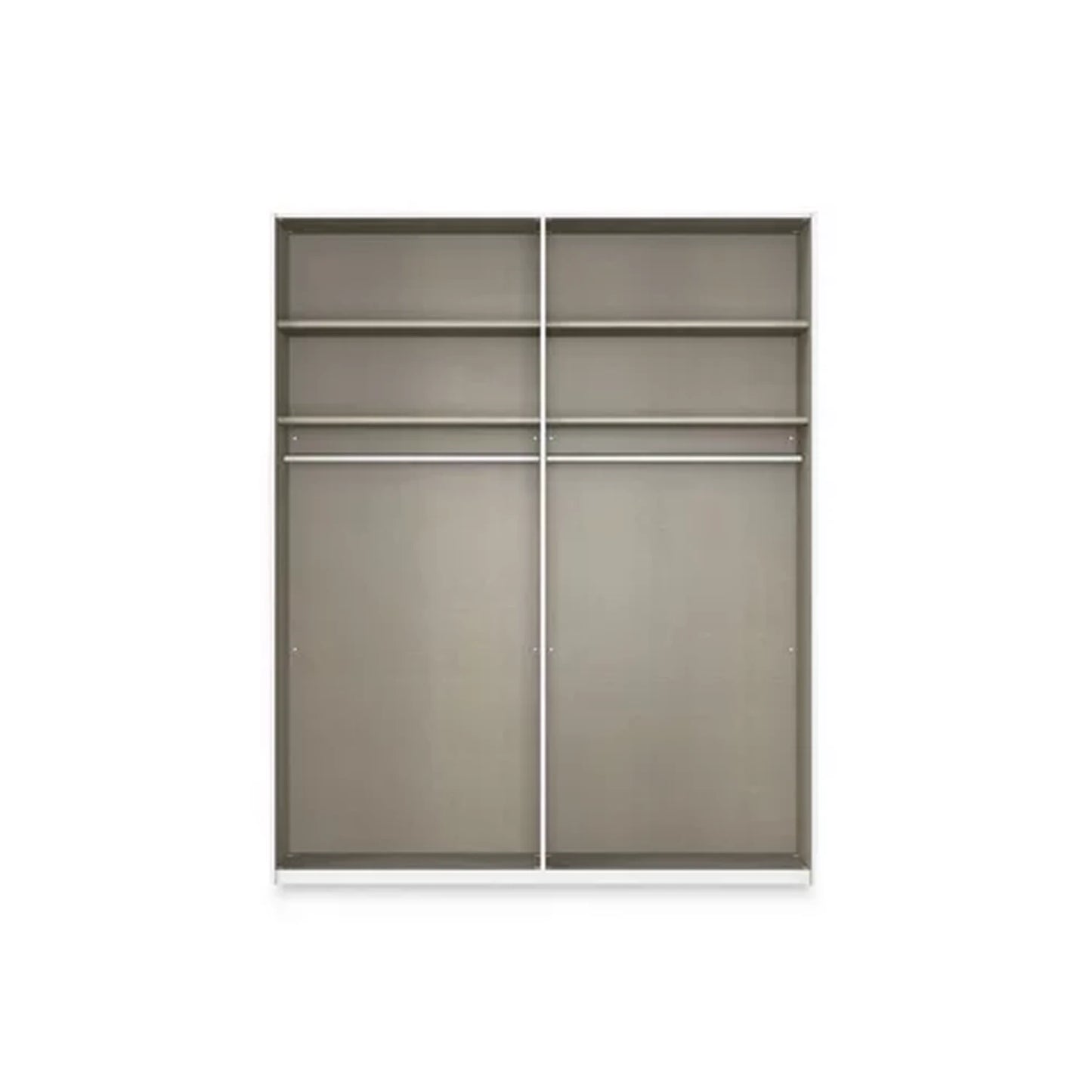 Rauch Haven 2 Door Slider Wardrobe with Décor Doors and Lights - Internal Compartment