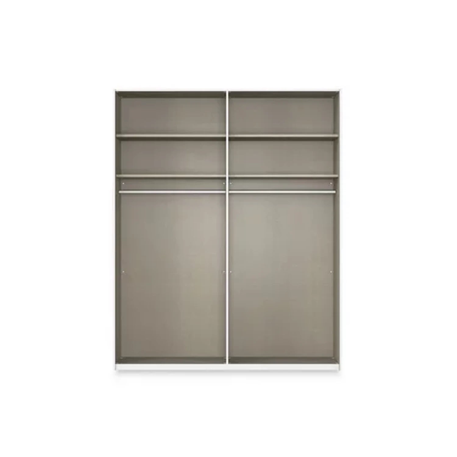 Rauch Haven 2 Door Slider Wardrobe with Décor Doors and Lights - Internal Compartment