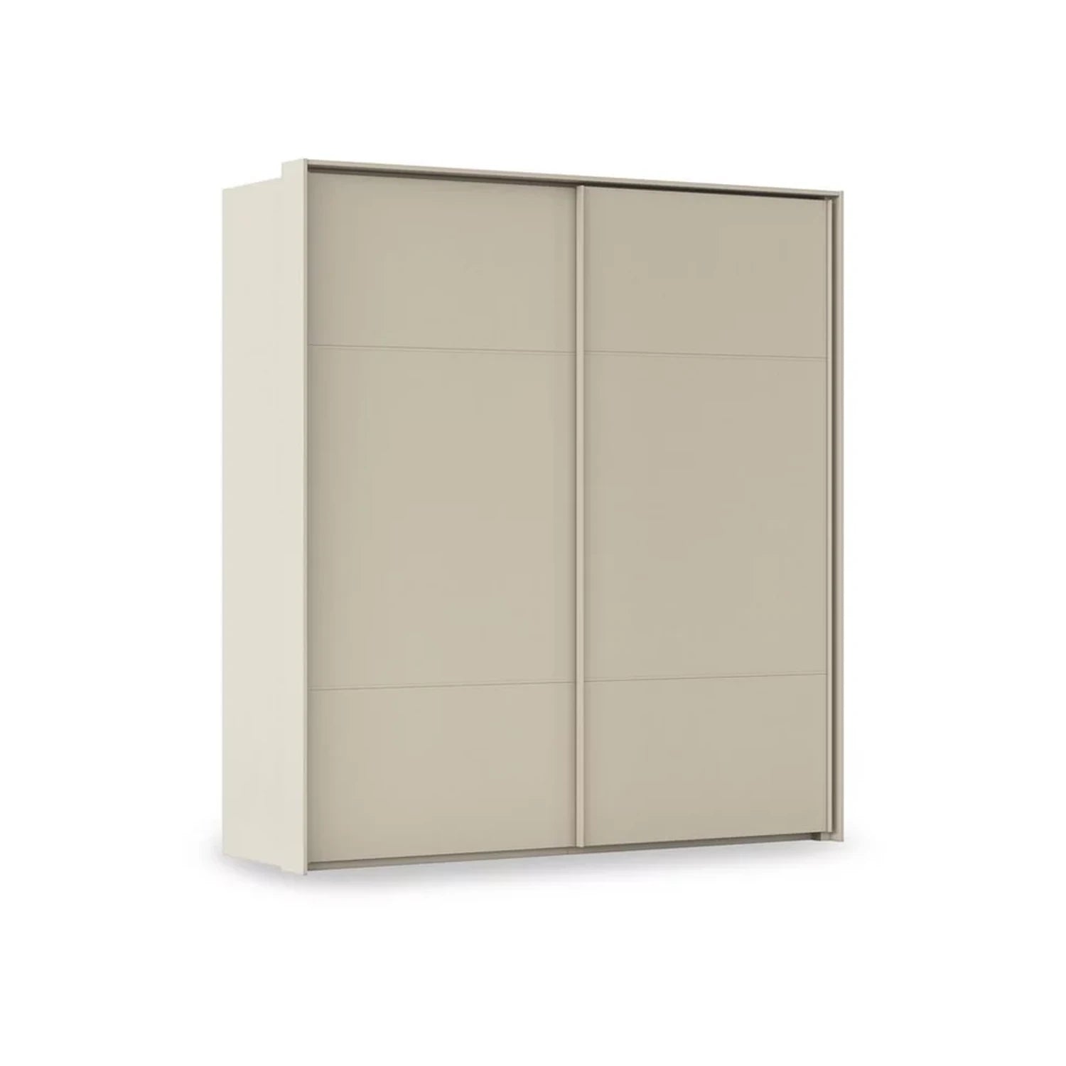 Rauch Haven 2 Door Slider Wardrobe with Décor Doors in Champagne