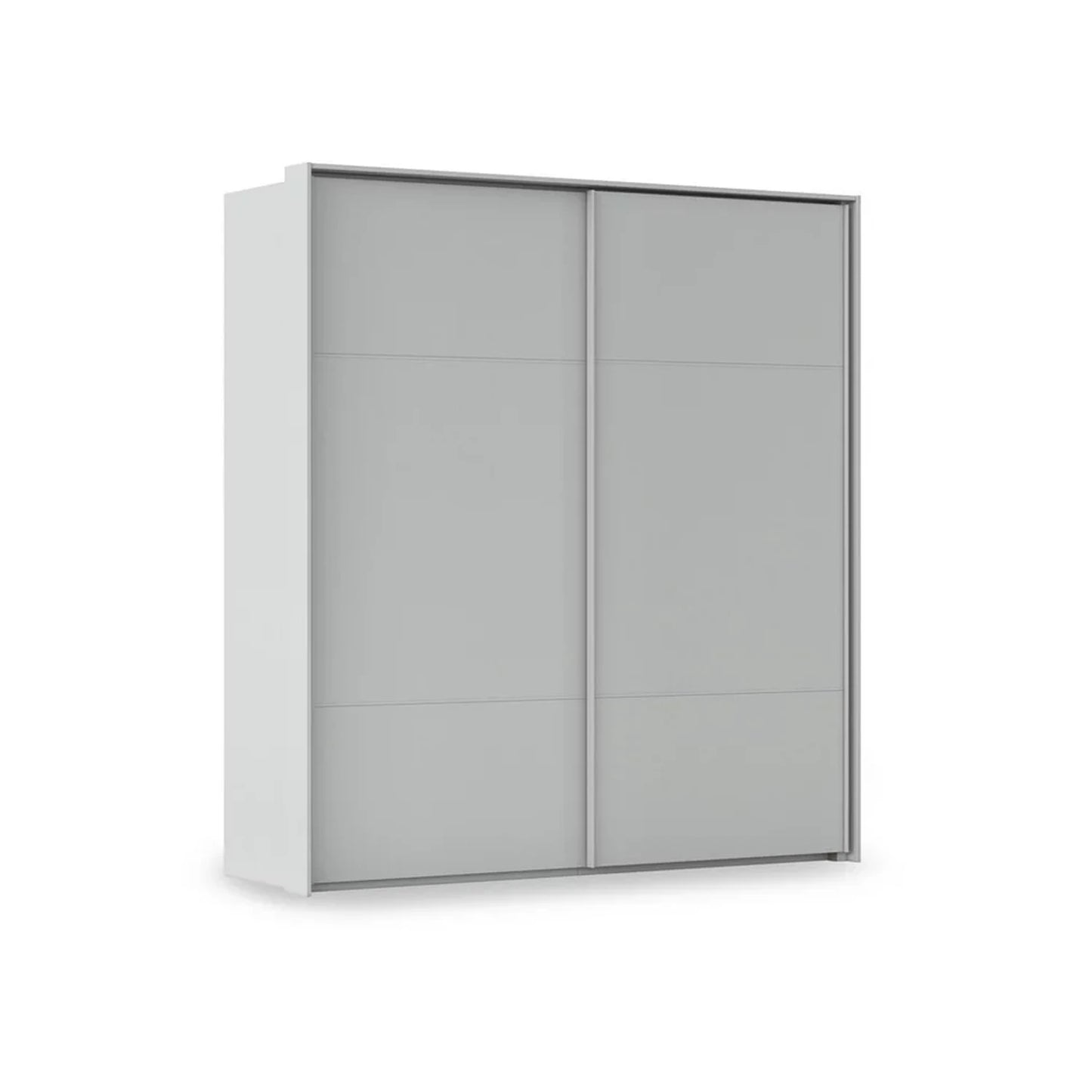 Rauch Haven 2 Door Slider Wardrobe with Décor Doors in Silk Grey