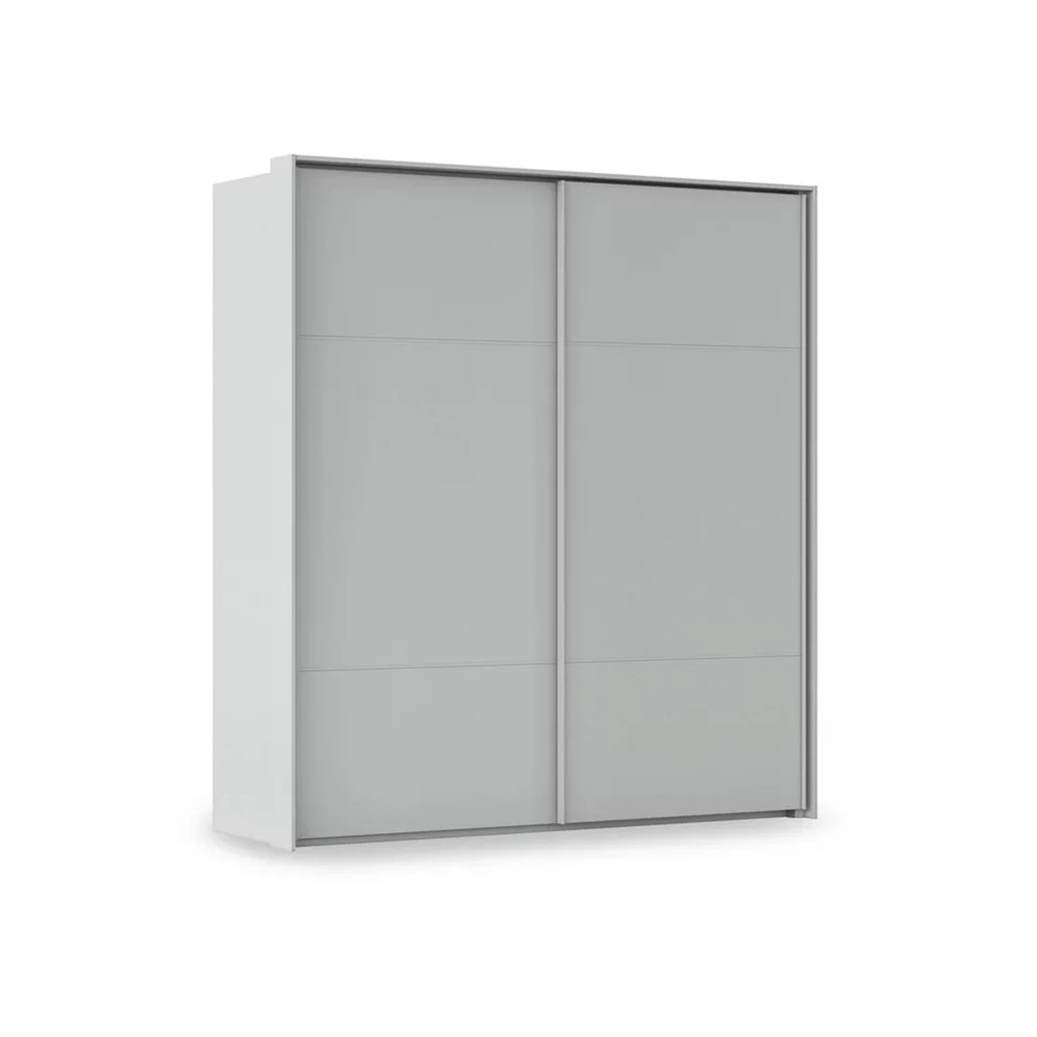 Rauch Haven 2 Door Slider Wardrobe with Décor Doors in Silk Grey