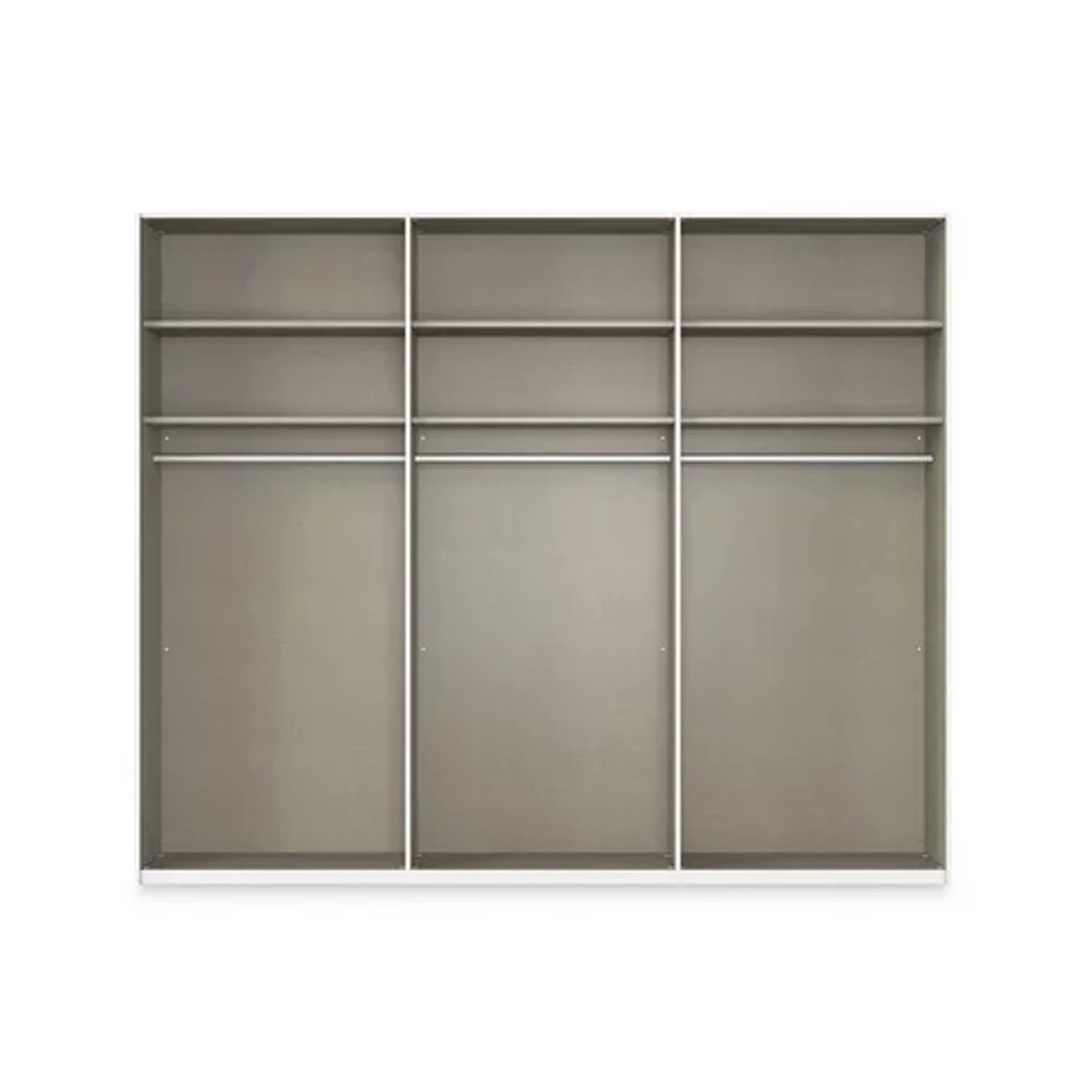 Rauch Haven 3 Door Slider Wardrobe with Glass Doors - Internal Compartment