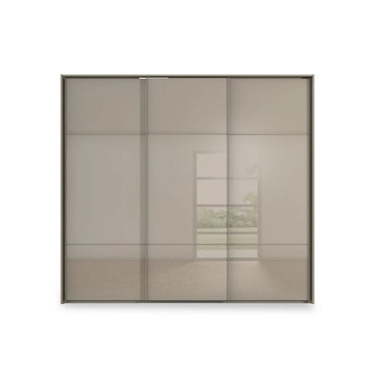 Rauch Haven 3 Door Slider Wardrobe with Glass Doors - Front view