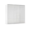 Rauch Haven 3 Door Slider Wardrobe with Glass Doors in White
