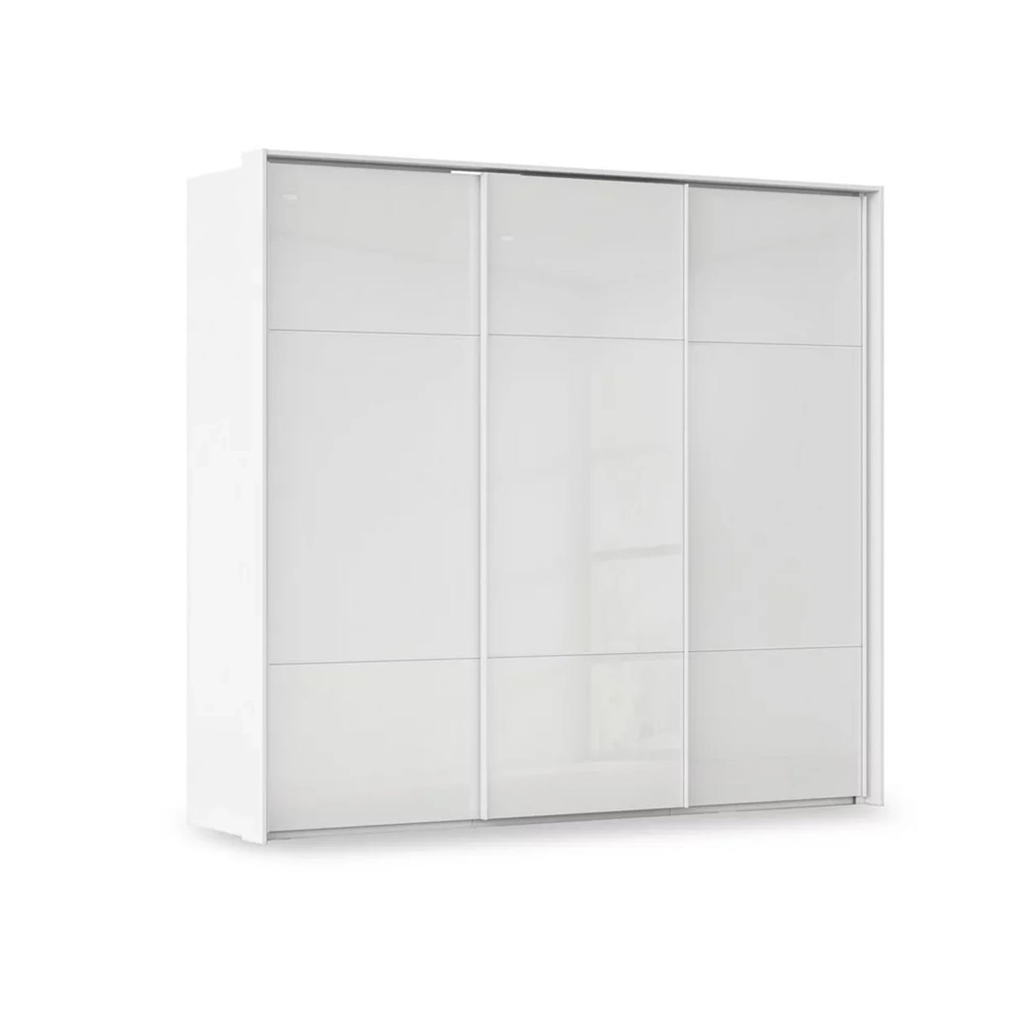 Rauch Haven 3 Door Slider Wardrobe with Glass Doors in White