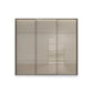 Rauch Haven 3 Door Slider Wardrobe with Glass Doors and Lights - Front view