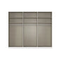 Rauch Haven 3 Door Slider Wardrobe with 2 Décor Doors, 1 Mirror Door and Lights - Internal Compartment