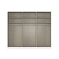 Rauch Haven 3 Door Slider Wardrobe with 2 Glass Doors, 1 Mirror Door & Lights - Internal Compartment