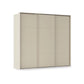 Rauch Heaven 3 Door Slider Wardrobe with Décor Doors in Champagne