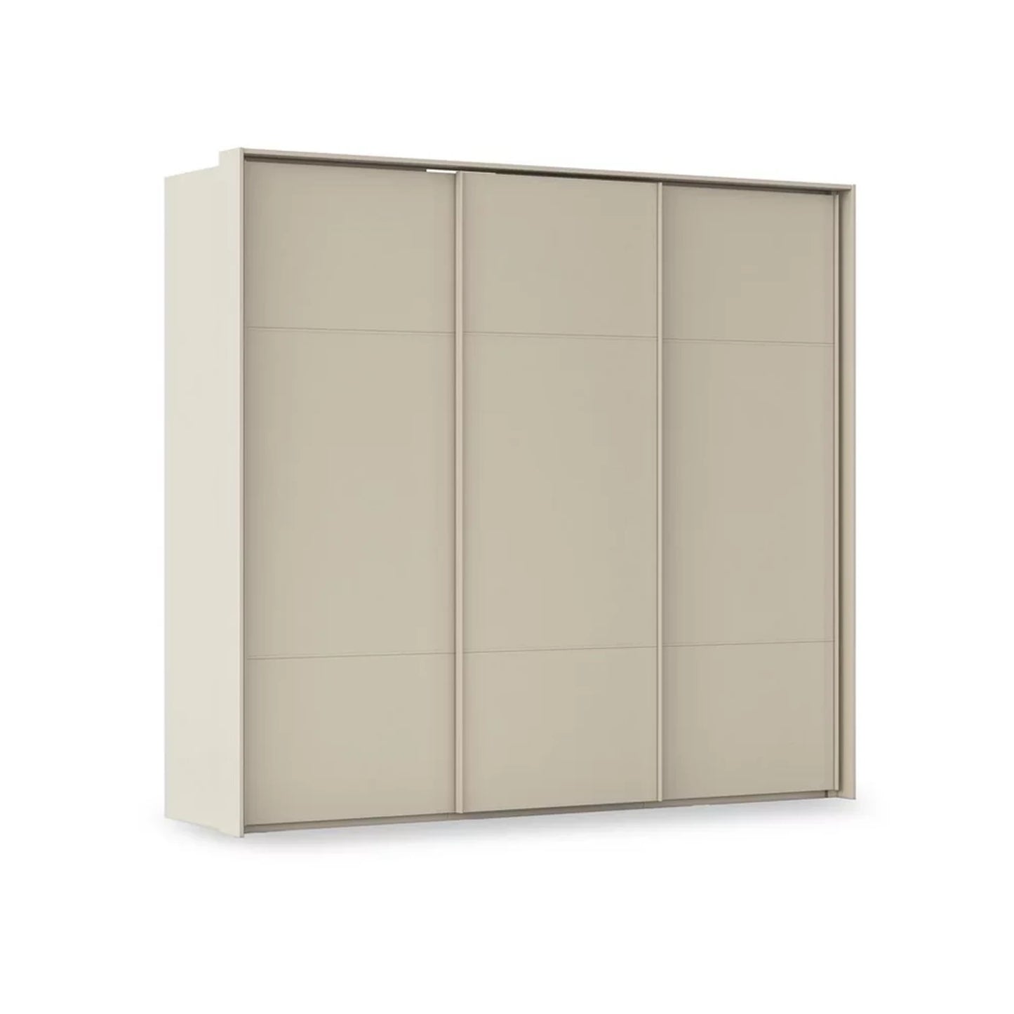 Rauch Heaven 3 Door Slider Wardrobe with Décor Doors in Champagne
