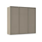 Rauch Heaven 3 Door Slider Wardrobe with Décor Doors in Fango