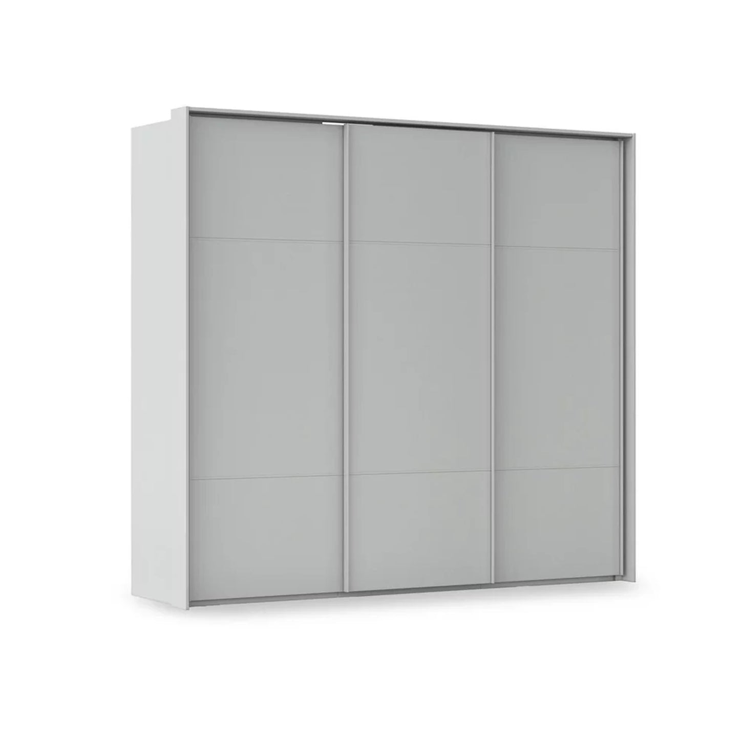 Rauch Heaven 3 Door Slider Wardrobe with Décor Doors in Silk Grey