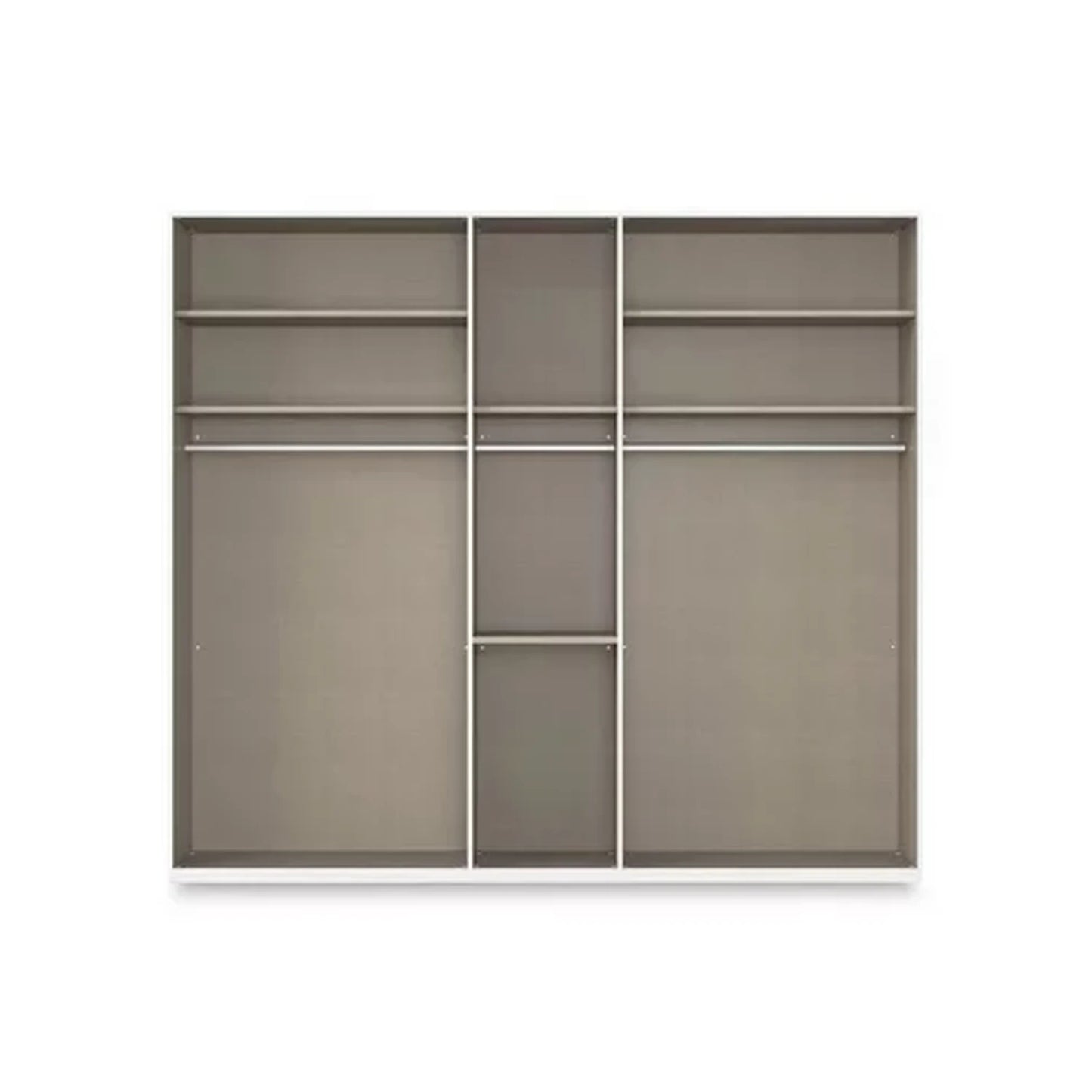 Rauch Haven 5 Door Combi Décor Wardrobe with 4 Décor Doors and 1 Mirror Door - Internal Compartments