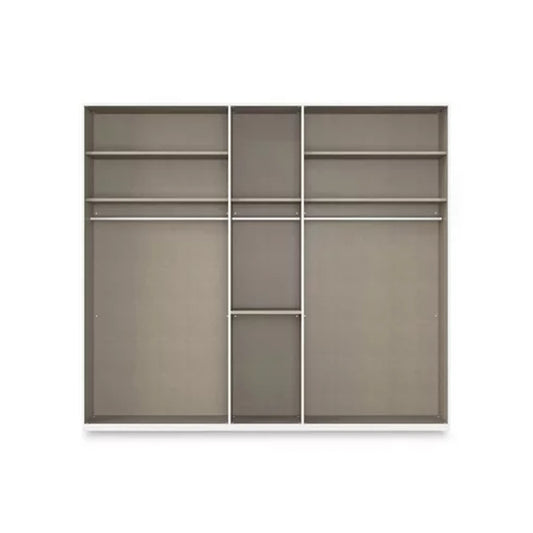 Rauch Haven 5 Door Combi Wardrobe with 4 Glass Doors and 1 Mirror Door - Internal Compartments