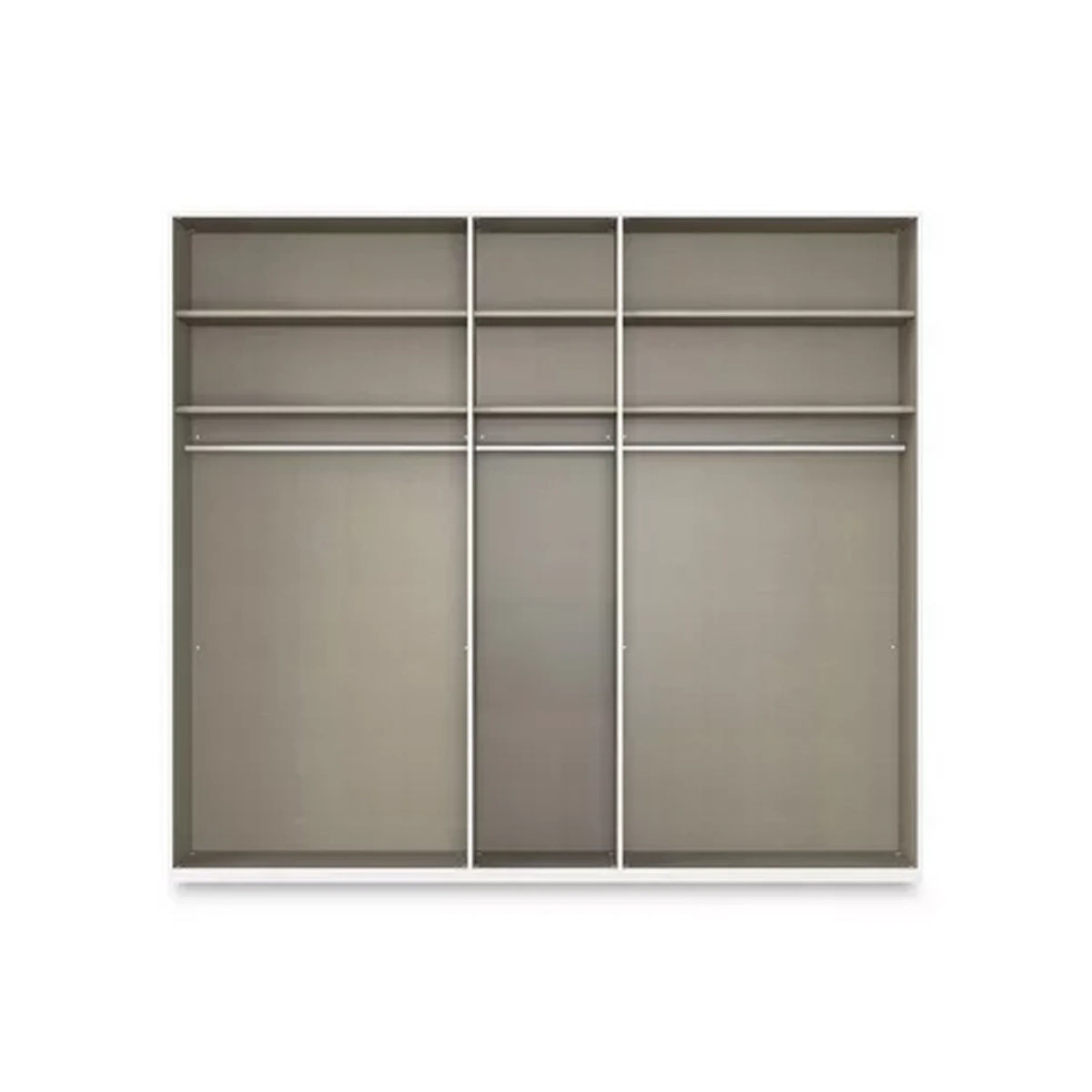 Rauch Haven 5 Door Hinged Wardrobe with 2 Glass Doors and 3 Mirror Doors - Internal Compartment