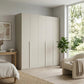 Rauch Haven 5 Door Hinged Wardrobe with Décor Doors - Styled in a Bedroom
