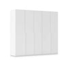 Rauch Haven 5 Door Hinged Wardrobe with Décor Doors in White