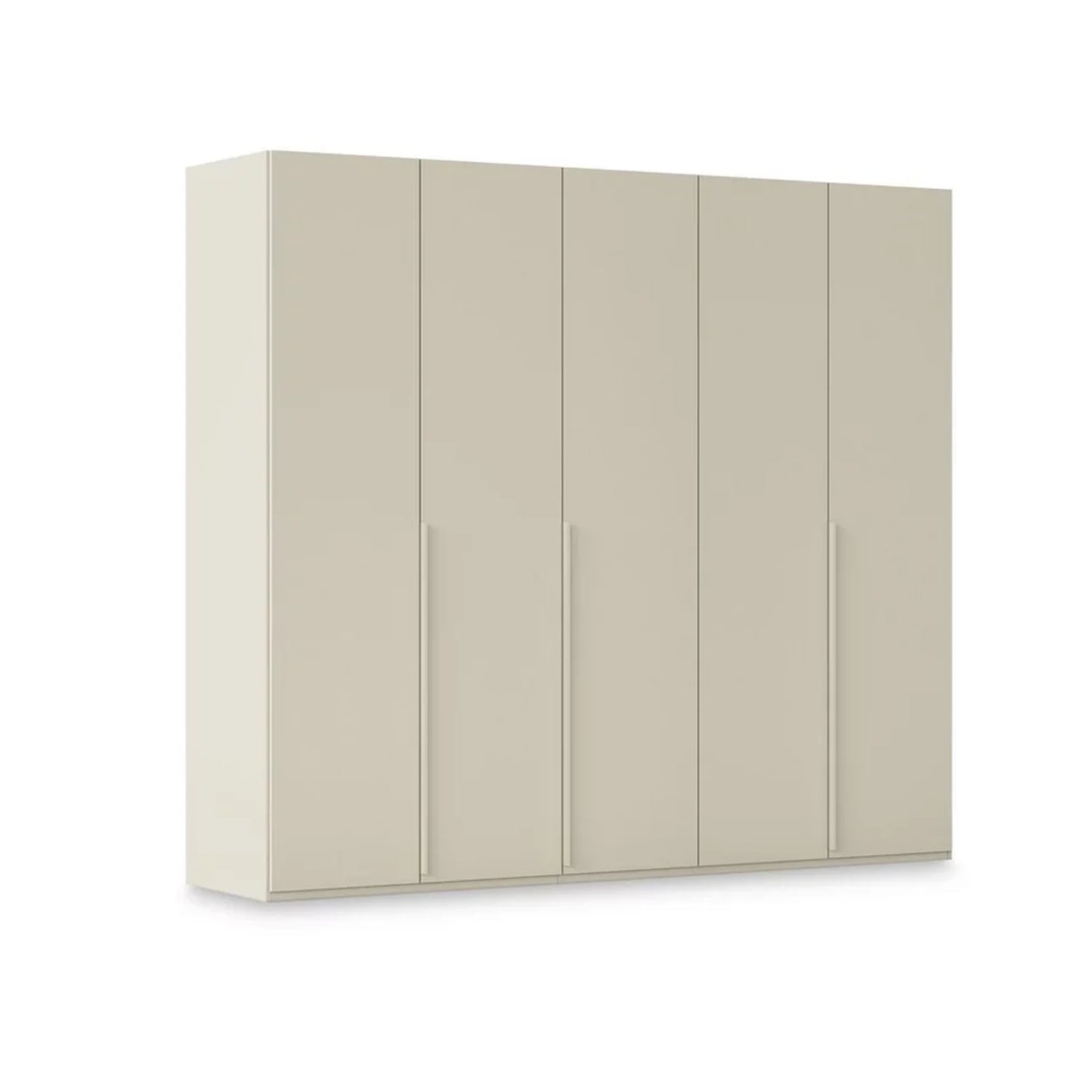 Rauch Haven 5 Door Hinged Wardrobe with Décor Doors in Champagne