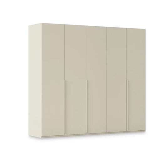 Rauch Haven 5 Door Hinged Wardrobe with Décor Doors in Champagne
