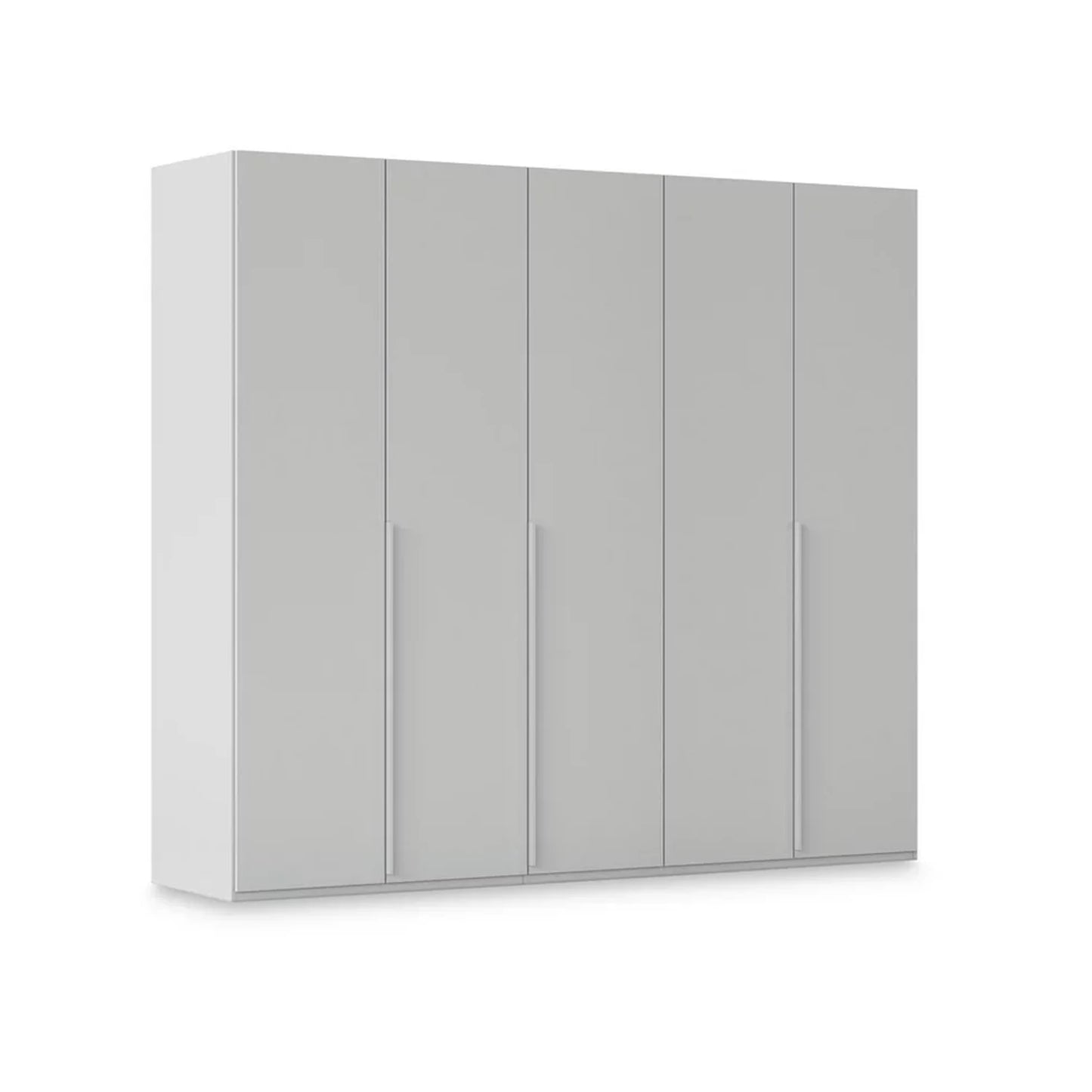 Rauch Haven 5 Door Hinged Wardrobe with Décor Doors in Silk Grey