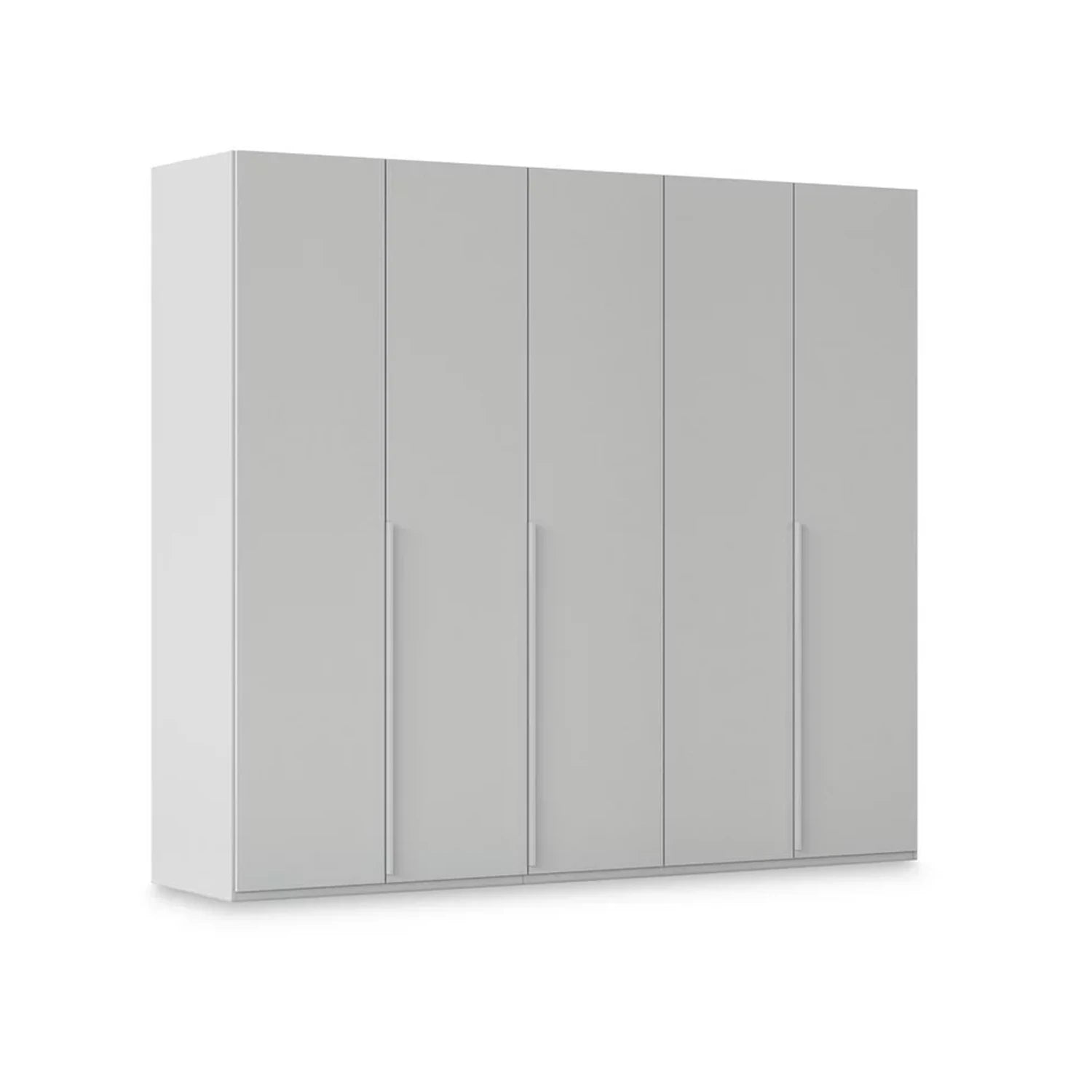 Rauch Haven 5 Door Hinged Wardrobe with Décor Doors in Silk Grey