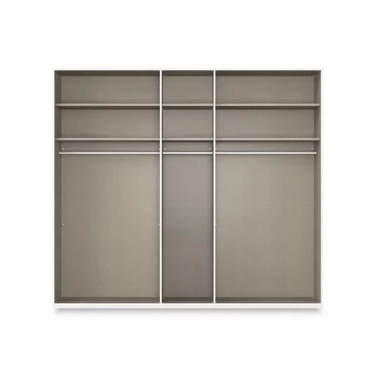 Rauch Haven 251cm 5 Door Hinged Wardrobe with Glass Doors - Internal Compartments