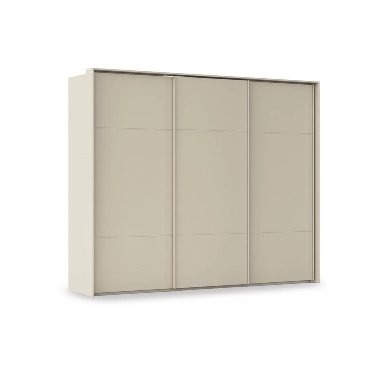 Rauch Haven 3 Door Slider Wardrobe with Décor Doors in Champagne