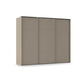 Rauch Haven 3 Door Slider Wardrobe with Décor Doors in Fango