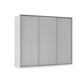 Rauch Haven 3 Door Slider Wardrobe with Décor Doors in Silk Grey
