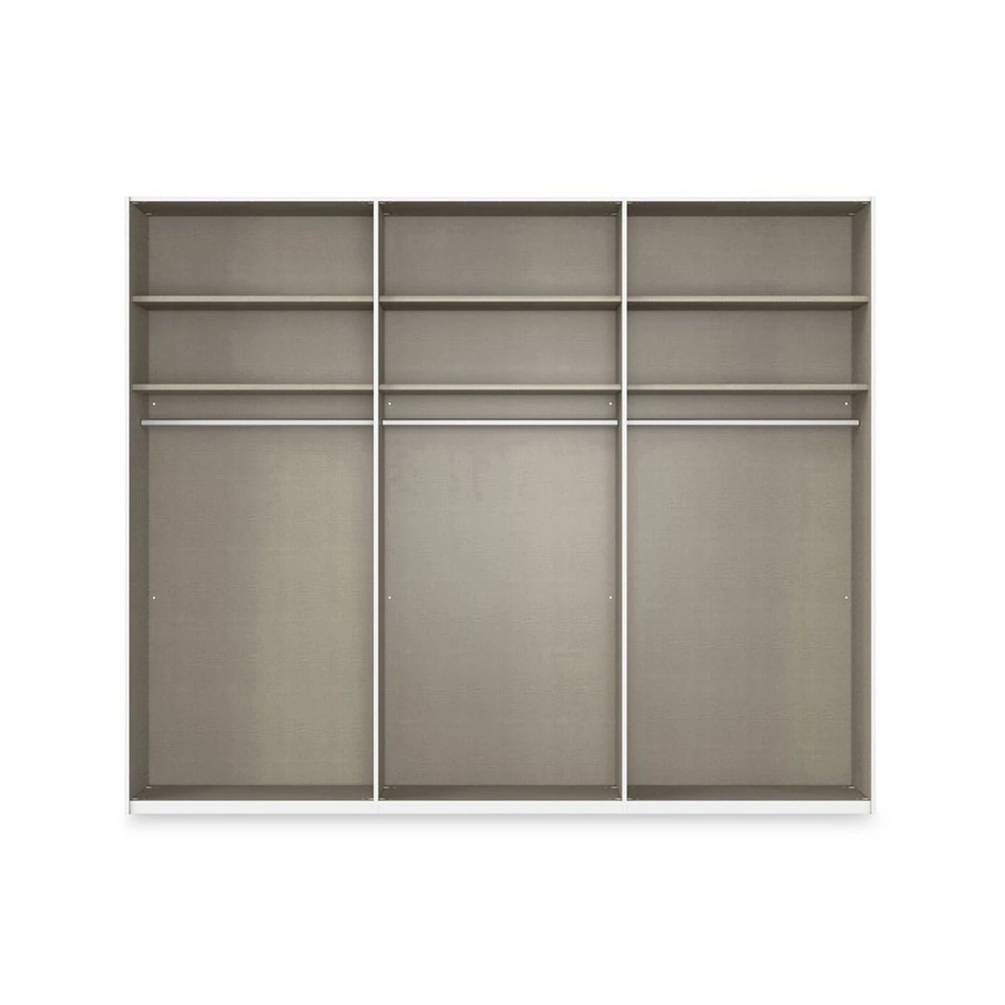 Rauch Haven 3 Door Slider Wardrobe with Glass Doors - Internal Compartment