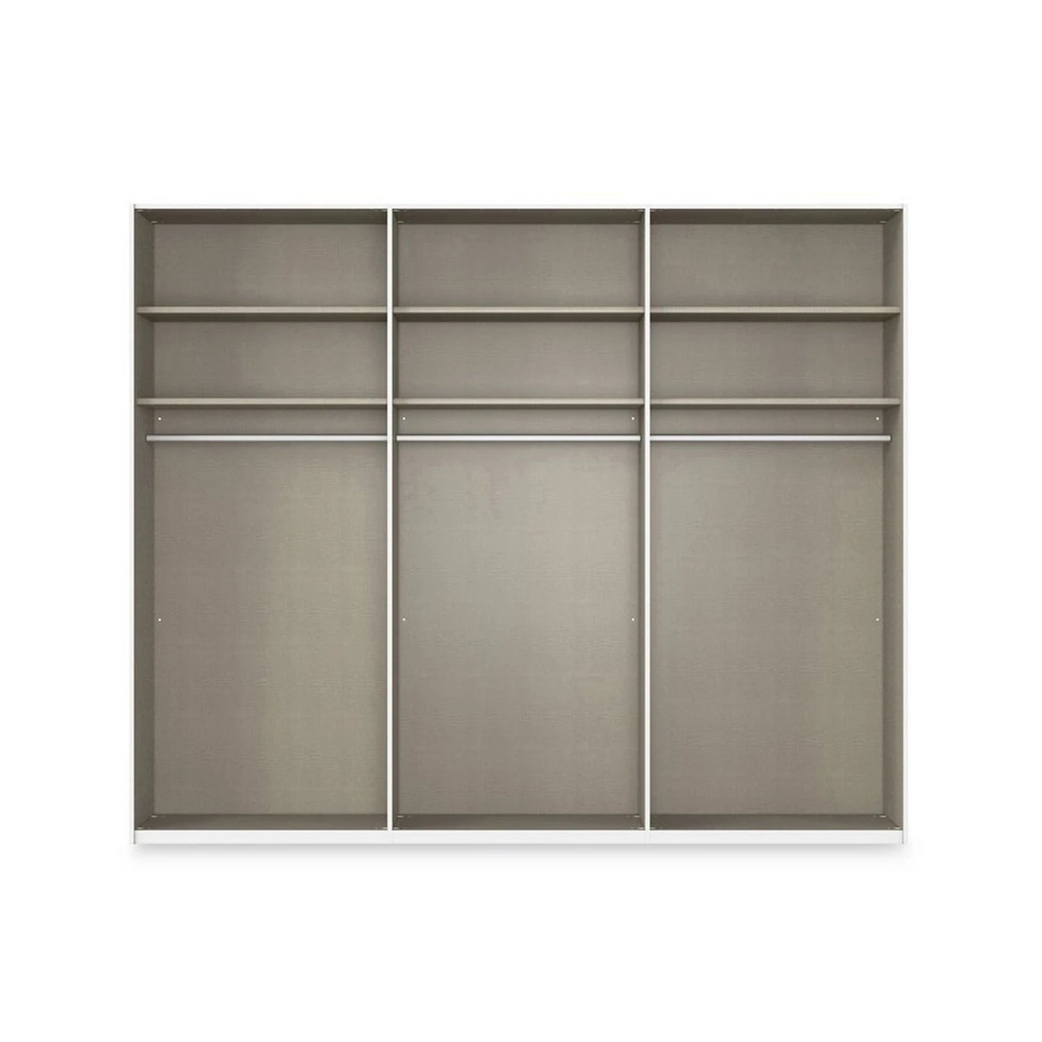 Rauch Haven 3 Door Slider Wardrobe with Glass Doors - Internal Compartment