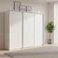 Rauch Heaven 270cm 3 Door Slider Wardrobe with Décor Doors and Lights in Alpine White styled in a modern bedroom