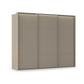 Rauch Heaven 3 Door Slider Wardrobe with Décor Doors and Lights in Fango