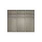 Rauch Heaven 3 Door Slider Wardrobe with 2 Glass Doors, 1 Mirror Door and Lights - Internal Compartments