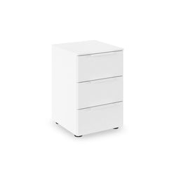 Rauch Heaven 3 Drawer Décor Bedside Cabinet in White