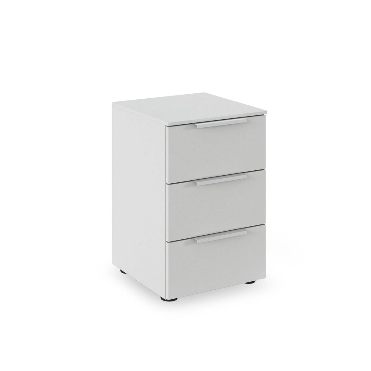 Rauch Heaven 3 Drawer Décor Bedside Cabinet in Silk Grey