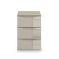 Rauch Heaven 3 Drawer Bedside Cabinet with Glass Front - Front view