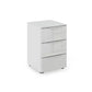 Rauch Haven 3 Drawer Bedside Cabinet with Glass Top and Front in Silk Grey