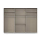 Rauch Haven 301cm 6 Door Combi Wardrobe with Glass Doors - Internal Compartments