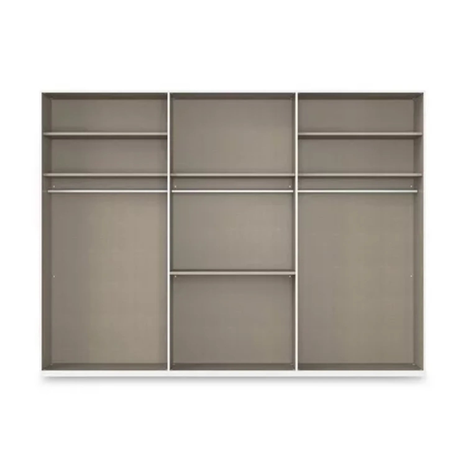 Rauch Haven 301cm 6 Door Combi Wardrobe with Glass Doors - Internal Compartments