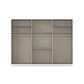 Rauch Haven 6 Door Combi Décor Wardrobe with 4 Décor Doors and 2 Mirror Doors - Internal Compartments
