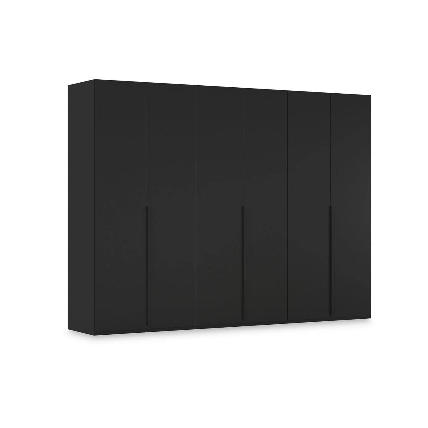 Rauch Heaven 6 Door Hinged Wardrobe with Décor Doors in Black