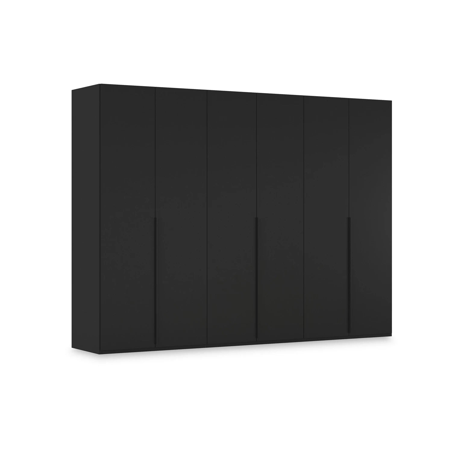 Rauch Heaven 6 Door Hinged Wardrobe with Décor Doors in Black
