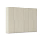 Rauch Heaven 6 Door Hinged Wardrobe with Décor Doors in Champagne
