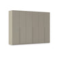 Rauch Heaven 6 Door Hinged Wardrobe with Décor Doors in Fango