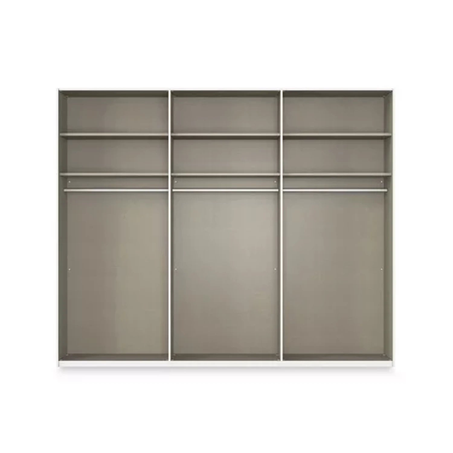 Rauch Haven 3 Door Slider Wardrobe with Décor Doors & Lights - Internal Compartment